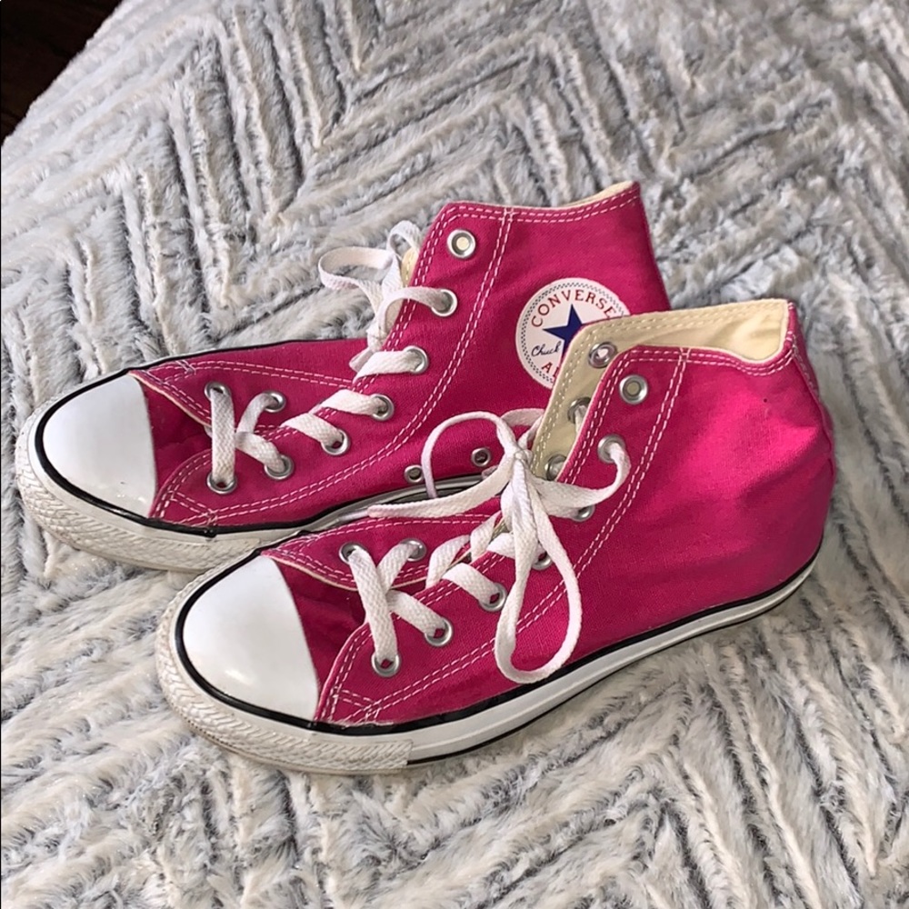Pink High Top Converse